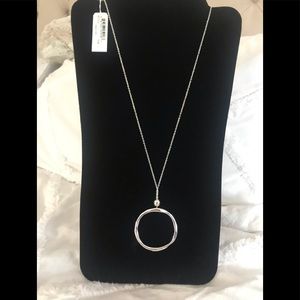 NWT Gorjana Quinn Long Adjustable Necklace Silver